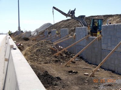 Work on I-35W at Keller Hicks Rd.