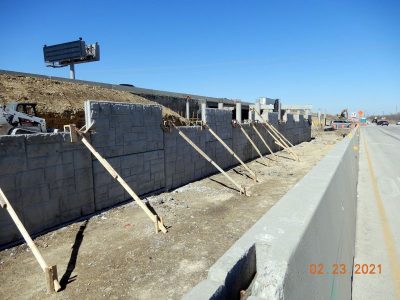 Work on I-35W at Keller Hicks Rd.