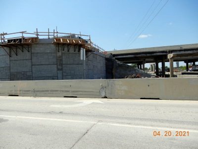 Work on I-35W at Keller Hicks Rd.