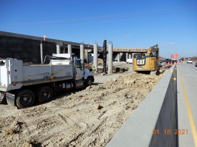 Work on I-35W at Keller Hicks Rd.