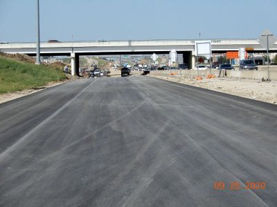 Work on I-35W at N Tarrant Pkwy.