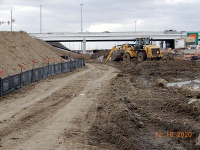 Work on I-35W at N Tarrant Pkwy.