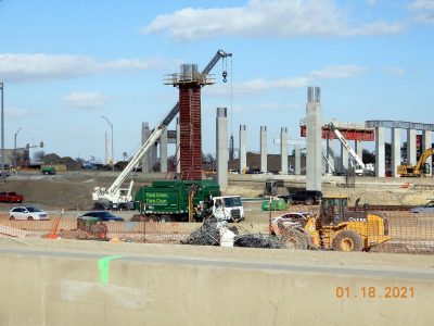 Work on SH 170 at I-35W