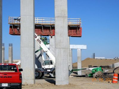 Work on SH 170 at I-35W