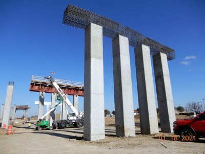 Work on SH 170 at I-35W