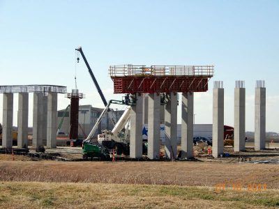 Work on SH 170 at I-35W