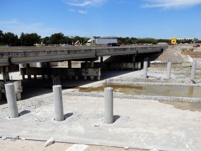 Work on I-35W at Westport Pkwy.