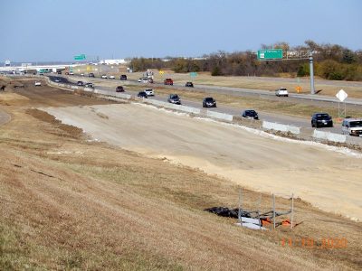 Work on I-35W between Eagle Pkwy. and Alliance Blvd.