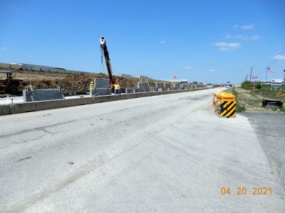 Work on I-35W between Golden Triangle Blvd. and Keller Hicks Rd.
