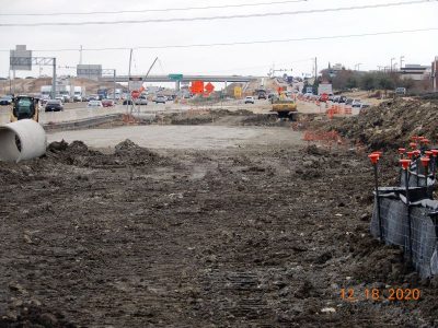 Work on I-35W between N Tarrant Pkwy. and Heritage Trace Pkwy.