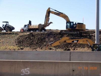 Work on I-35W between N Tarrant Pkwy. and Heritage Trace Pkwy.
