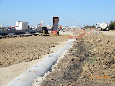 Work on I-35W between N Tarrant Pkwy. and Heritage Trace Pkwy.