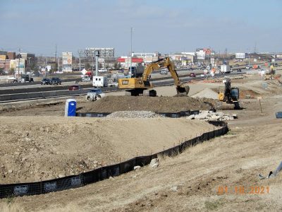 Work on I-35W between N Tarrant Pkwy. and Heritage Trace Pkwy.