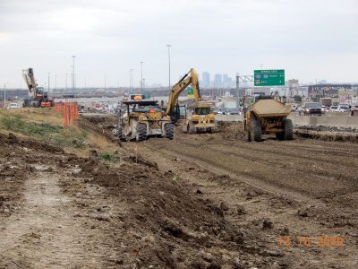 Work on I-35W between N Tarrant Pkwy. and Heritage Trace Pkwy.