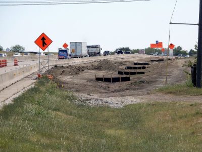 Work on I-35W between SH 170 and Keller Hicks Rd.