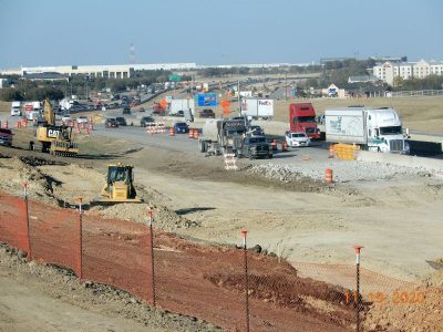 Work on I-35W between SH 170 and Westport Pkwy.