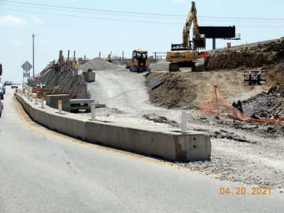 Work on I-35W just north of Keller Hicks Rd.