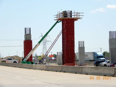 Work on I-35W just south of SH 170