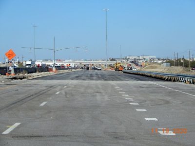 Work on I-35W south of N Tarrant Pkwy.