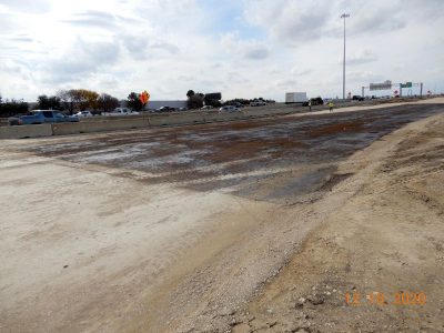 Work on I-820 at Mark IV Pkwy.