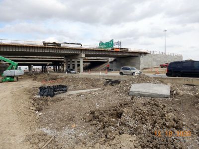 Work on Mark IV Pkwy. at I-820.