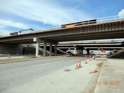 Work on Mark IV Pkwy. at I-820