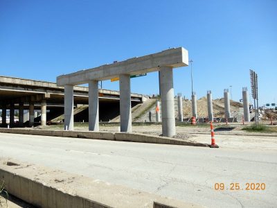 Work on Mark IV Pkwy. at I-820