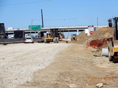 Work on northbound I-35W at Heritage Trace Pkwy.