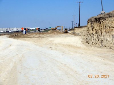 Work on northbound I-35W between Heritage Trace Pkwy. and Golden Triangle Blvd.