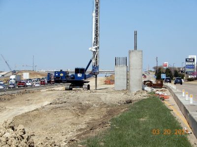 Work on northbound I-35W between N Tarrant Pkwy. and Heritage Trace Pkwy.