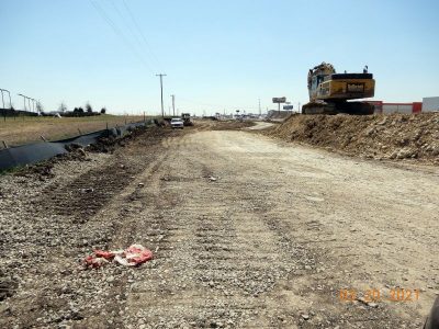 Work on northbound I-35W between N Tarrant Pkwy. and Heritage Trace Pkwy.