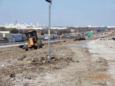 Work on northbound I-35W between SH 170 and Westport Pkwy.