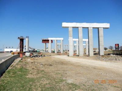 Work on SH 170 at I-35W