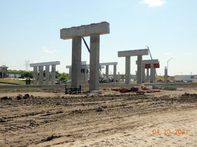 Work on SH 170 at I-35W