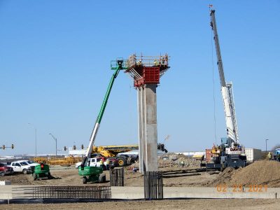 Work on SH 170 at I-35W