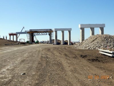 Work on SH 170 at I-35W