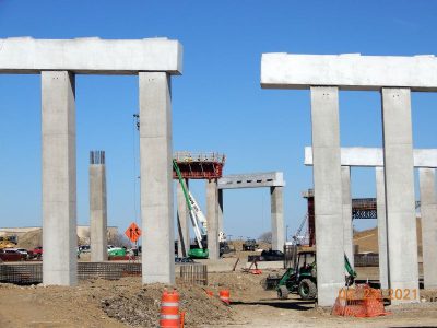Work on SH 170 at I-35W
