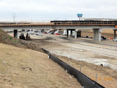 Work on SH 170 at I-35W