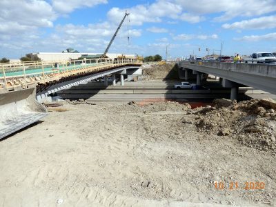 Work on SH 170 at I-35W