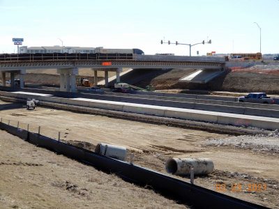 Work on SH 170 at I-35W