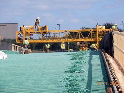 Work on SH 170 over I-35W