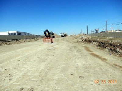 Work on southbound I-35W at Golden Triangle Blvd.