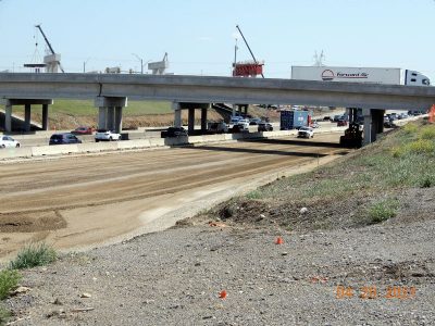 Work on southbound I-35W at SH 170