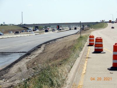 Work on southbound I-35W between Alliance Blvd. and Westport Pkwy.
