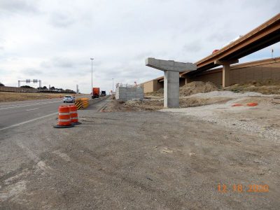 Work on the I-35W/I-820 interchange