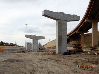 Work on the I-35W/I-820 interchange