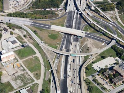 I-35W between I-30 and Spur 280 looking northbound