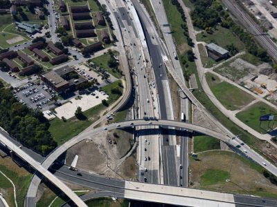 I-35W at Spur 280 looking southbound