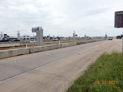 Work on northbound I-35W from N Tarrant Pkwy. to Heritage Trace Pkwy.