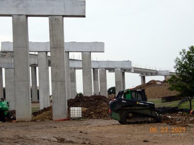 Work on SH 170 at I-35W